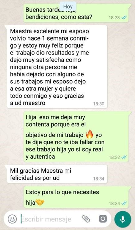 Testimonio de Servicio consultorio amarres de amor para parejas , Nancy Vidal (3)