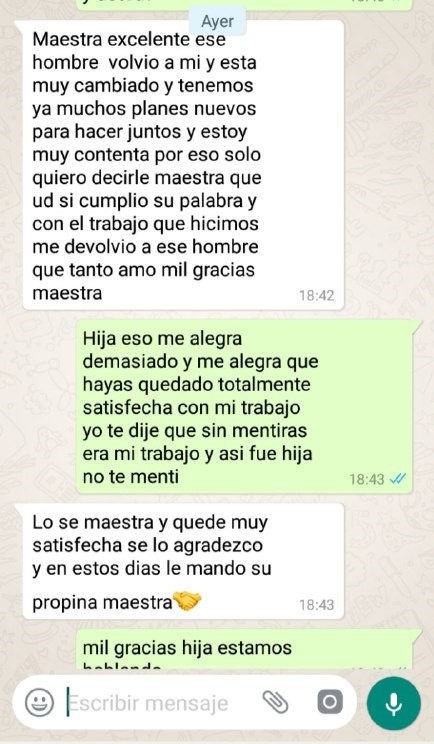 Testimonio de Servicio consultorio amarres de amor para parejas , Nancy Vidal (6)